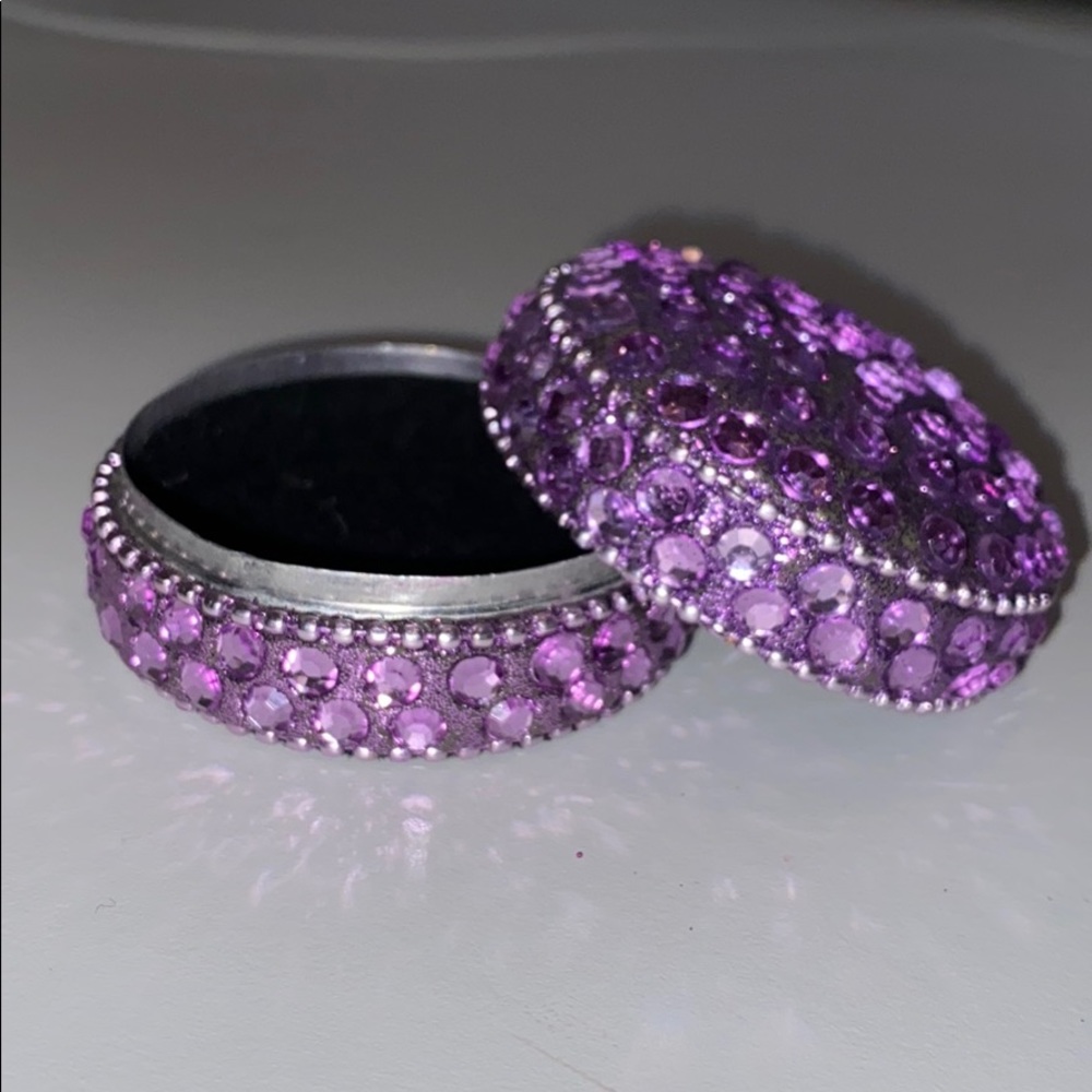Purple jewelry box